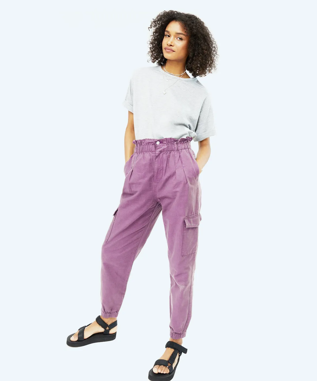 High waist trousers