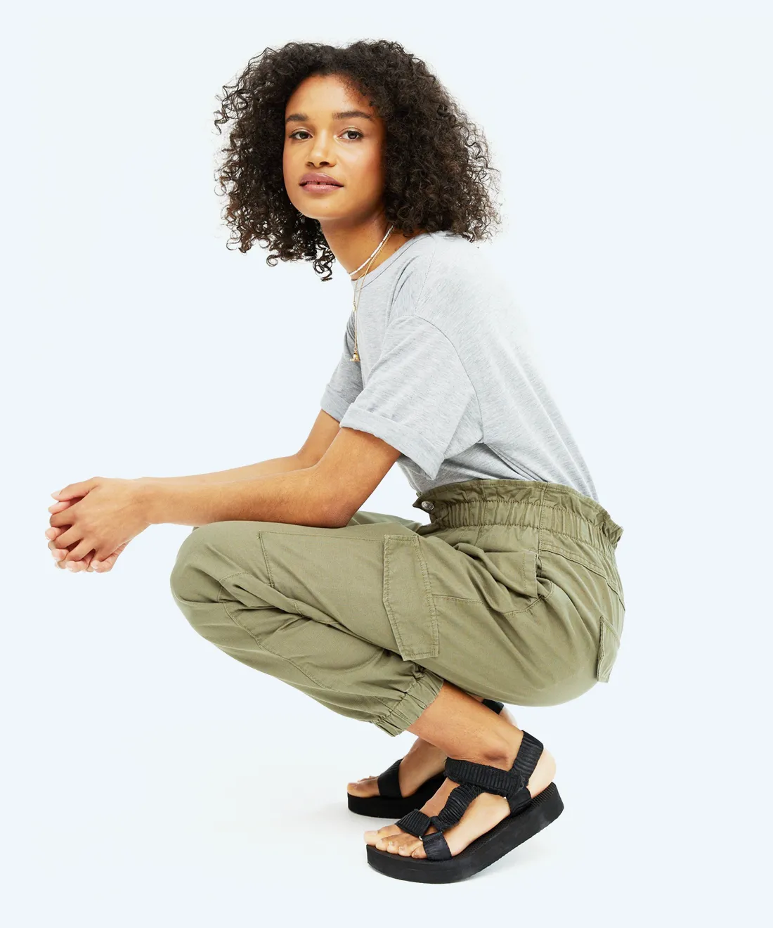High waist trousers