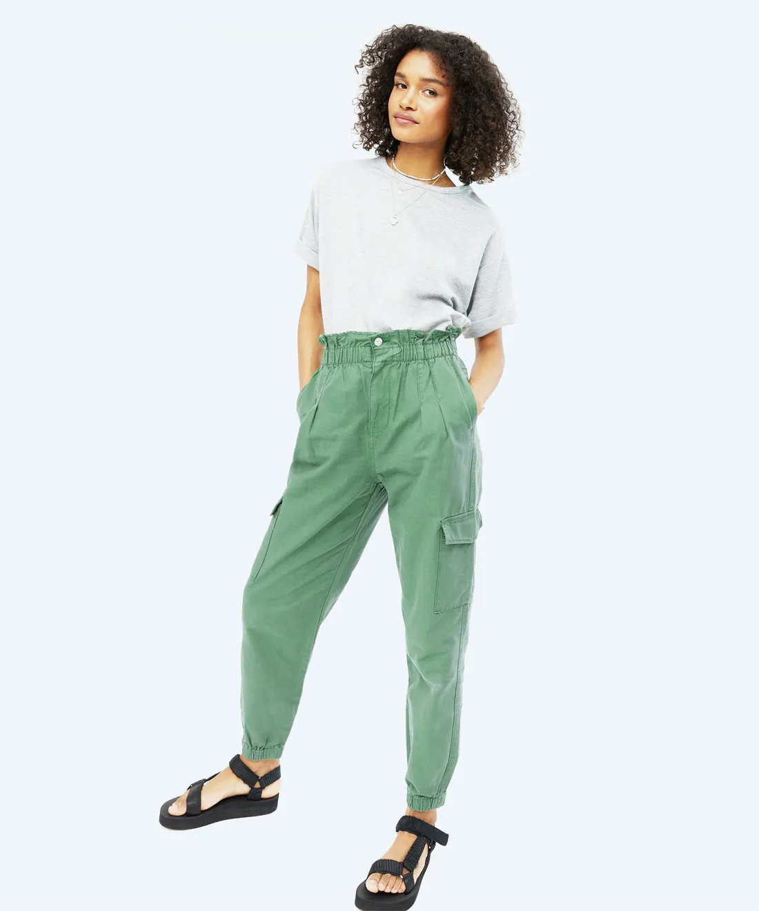 High waist trousers