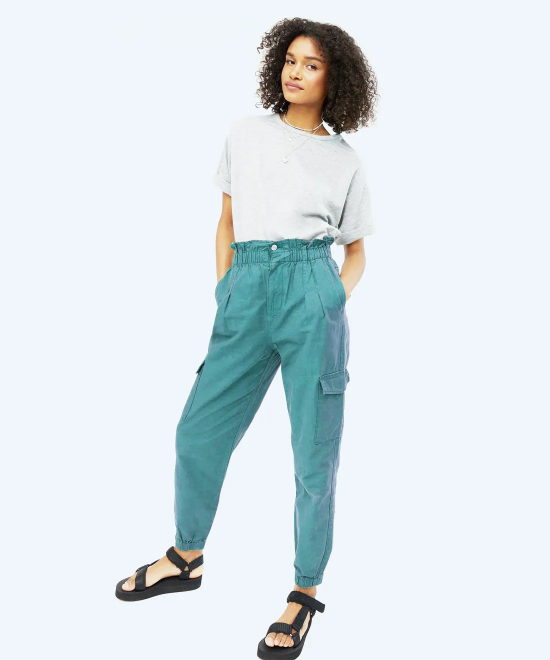 High waist trousers