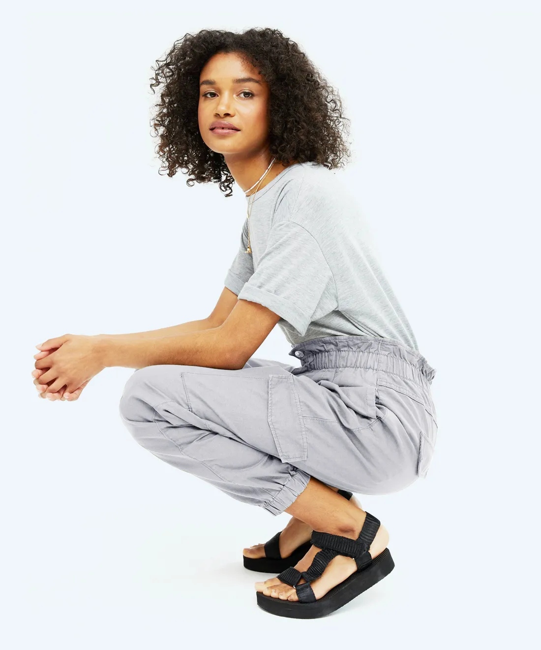 High waist trousers