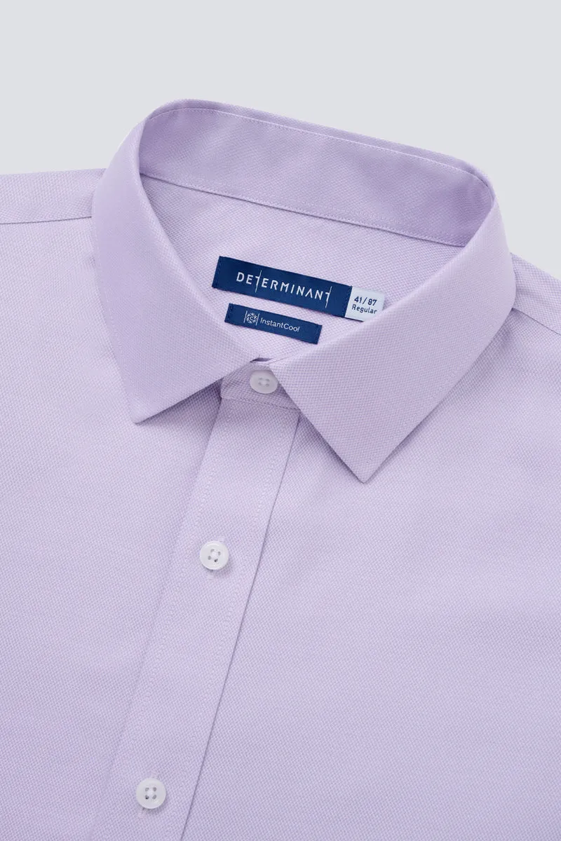 InstantCool Dobby Dress Shirt | Purple 24572N