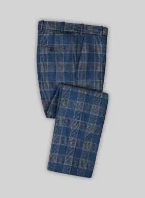 Italian Vincenzo Check Tweed Pants