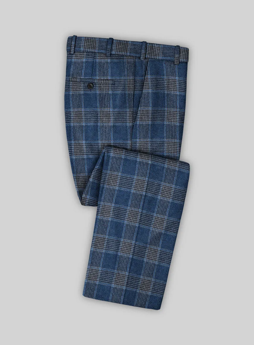 Italian Vincenzo Check Tweed Pants