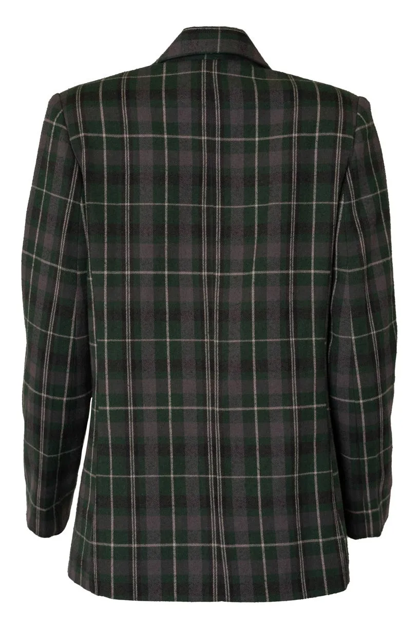 Kennedy Blazer in Green Plaid - FINAL SALE