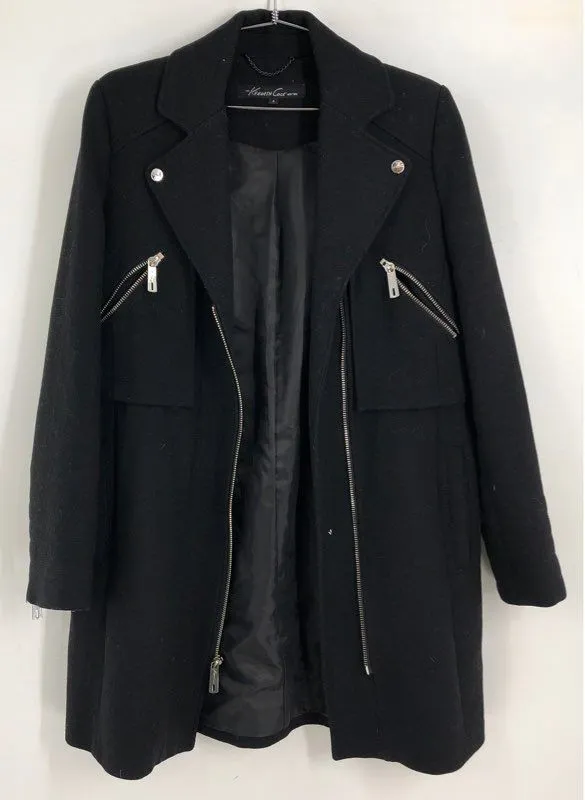 Kenneth Cole New York Women's Black Overcoat - Size 4