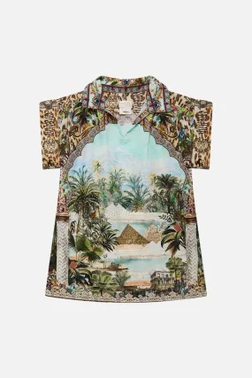 KIDS MINI SHIRT DRESS 12-14 VIEWS OF THE VALLEY
