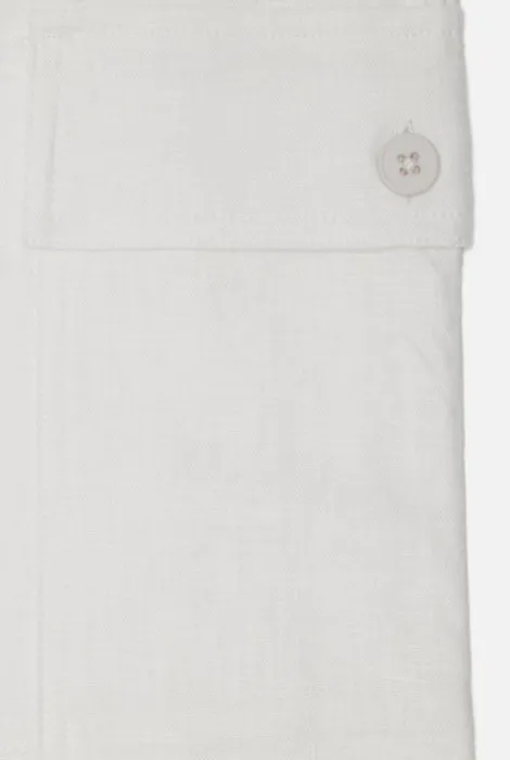Kuwalla Tee Cargo Linen Pant Off White