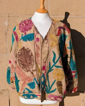 Laila Tapestry Suzani Kimono Ladies Jacket No 16