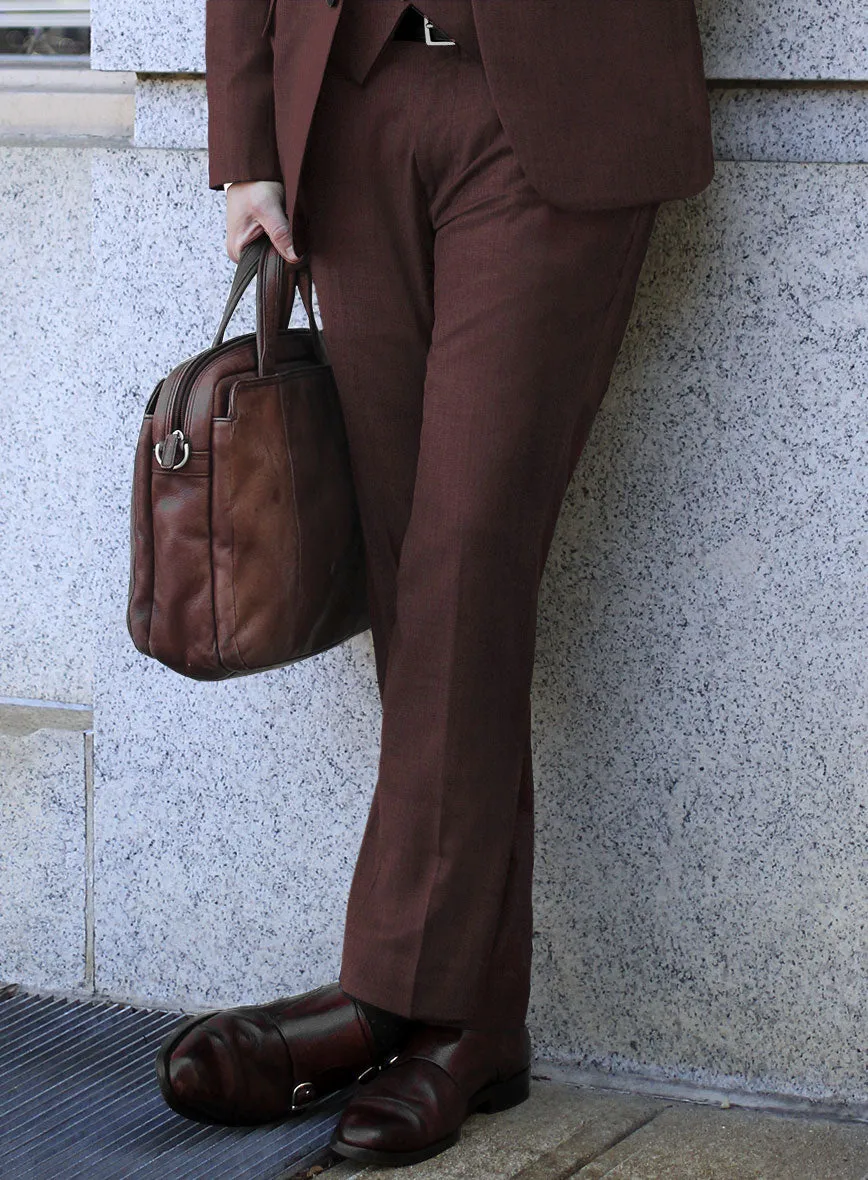 Lanificio Zegna Trofeo Wine Wool Pants