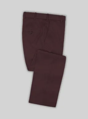 Lanificio Zegna Trofeo Wine Wool Pants