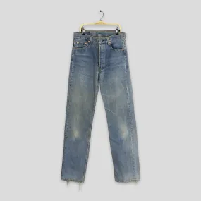 Levi's 501 Faded Dirty Light Wash Jeans Size 28x32.5