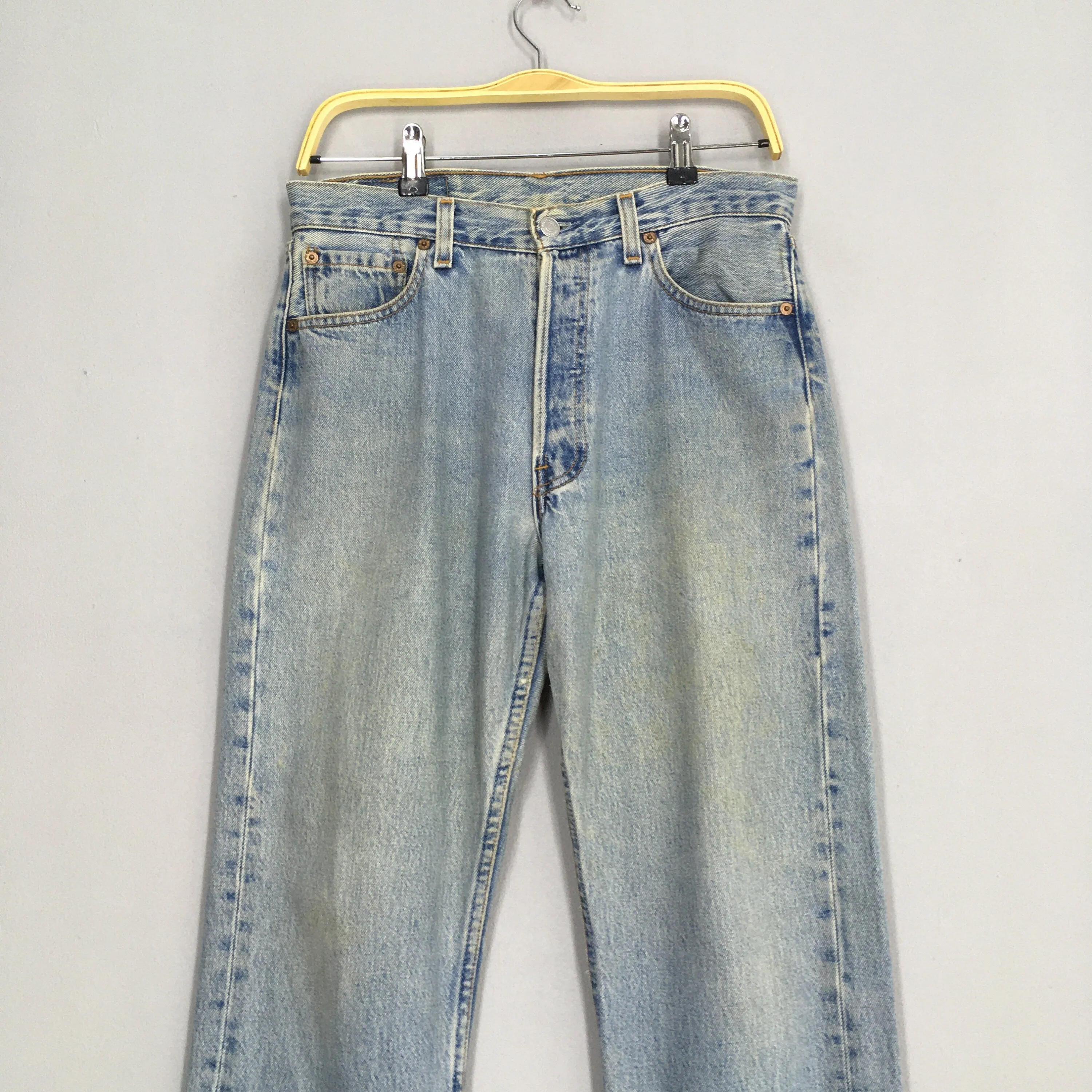 Levi's 501 Pale Blue Jeans Light Washed Jeans Size 30x30