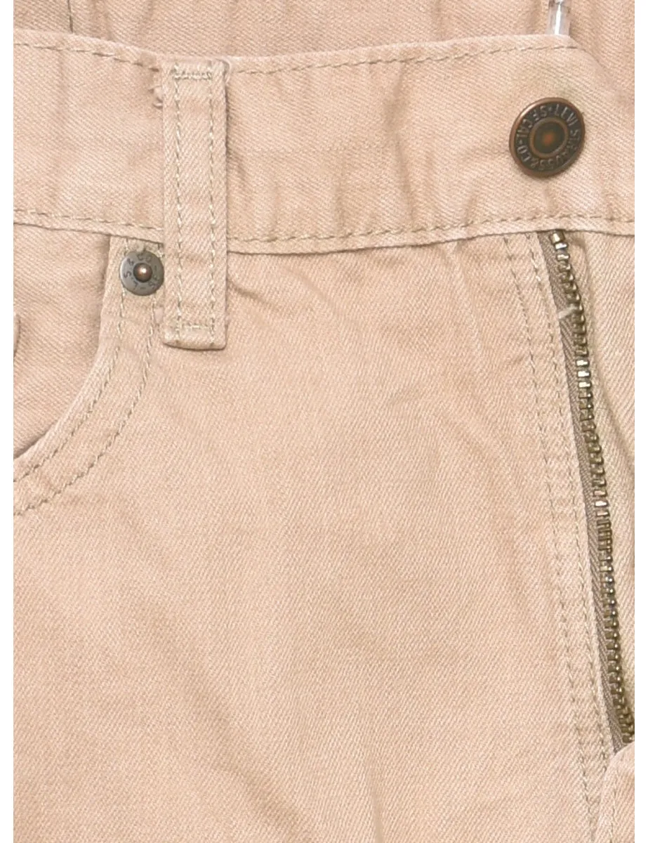 Levi's 505 Beige Straight-Fit Jeans - W32 L30