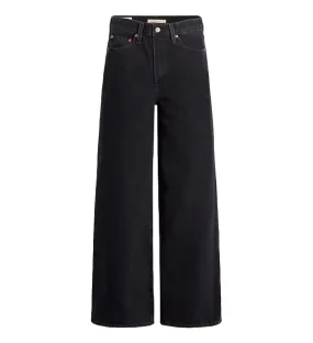 Levi's Pantalone jeans a gamba ampia Ribcage A60810001 nero