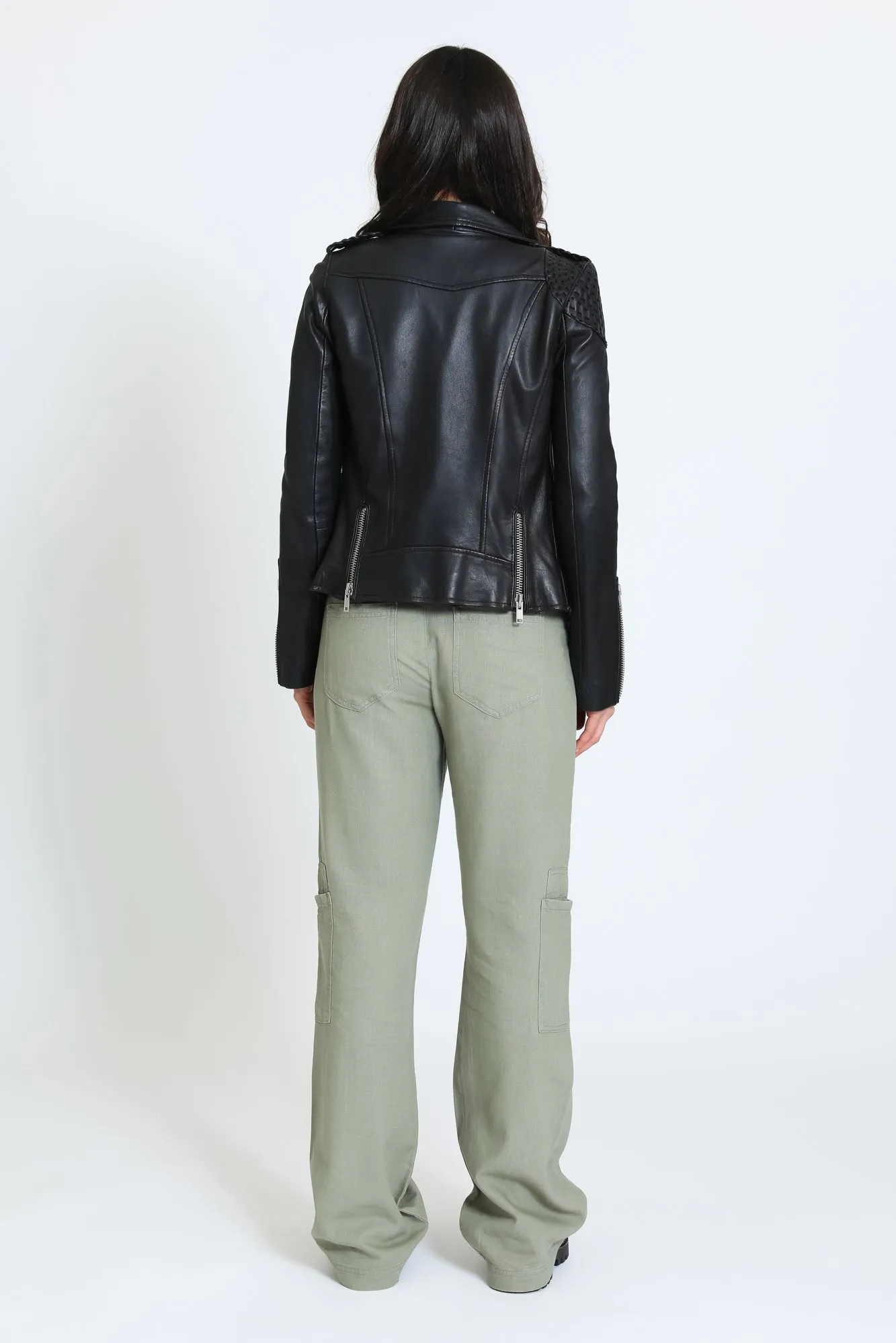 LINEN PANT W/ PORKCHOP POCKETS - SAGE LEAF