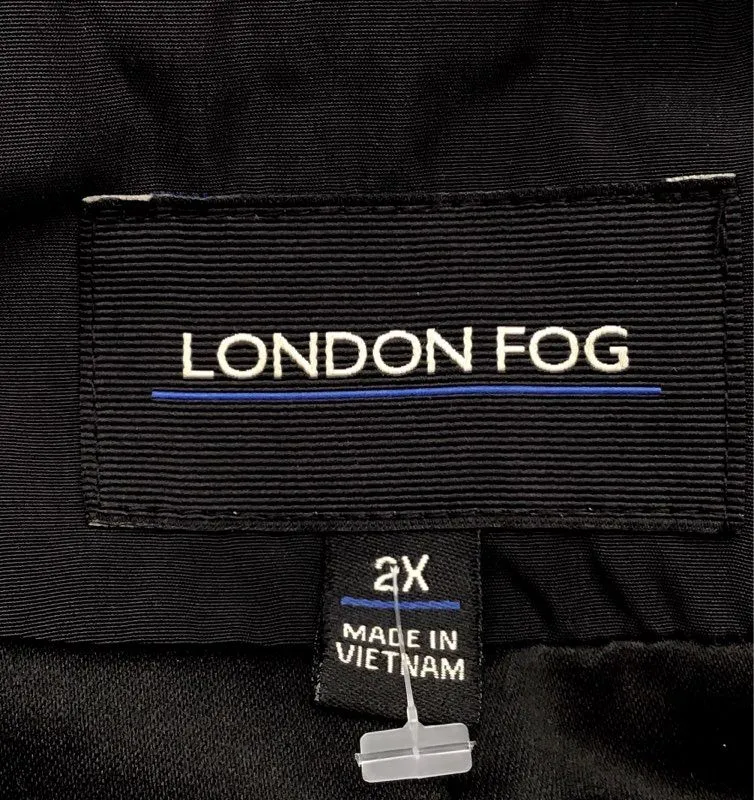London Fog Women's Black Overcoat - Size 2X