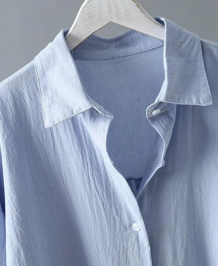 Long sleeve shirt dress for women