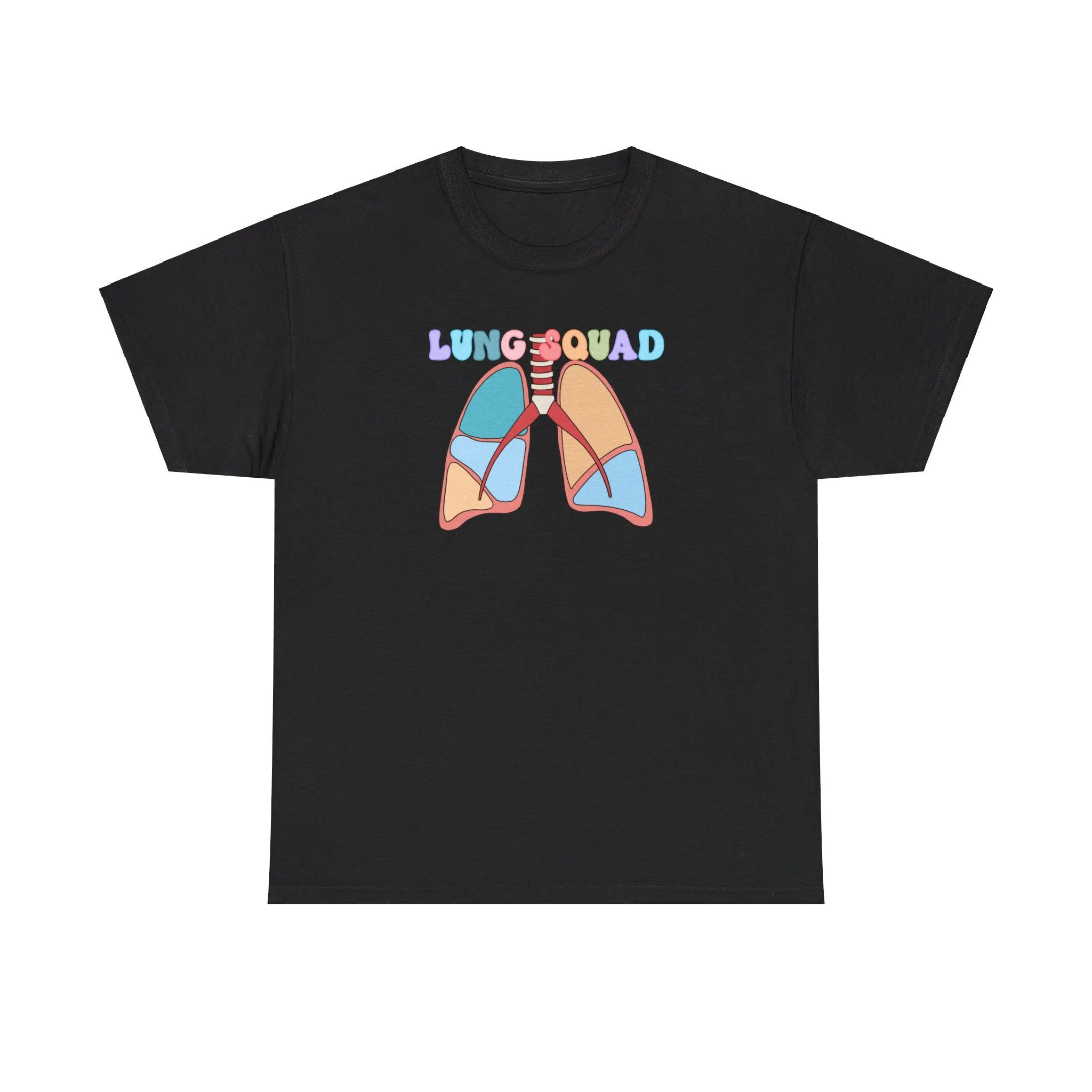 Lung Squad, Anatomical Lungs Shirt, Respiratory Therapy Unisex Heavy Cotton Tee