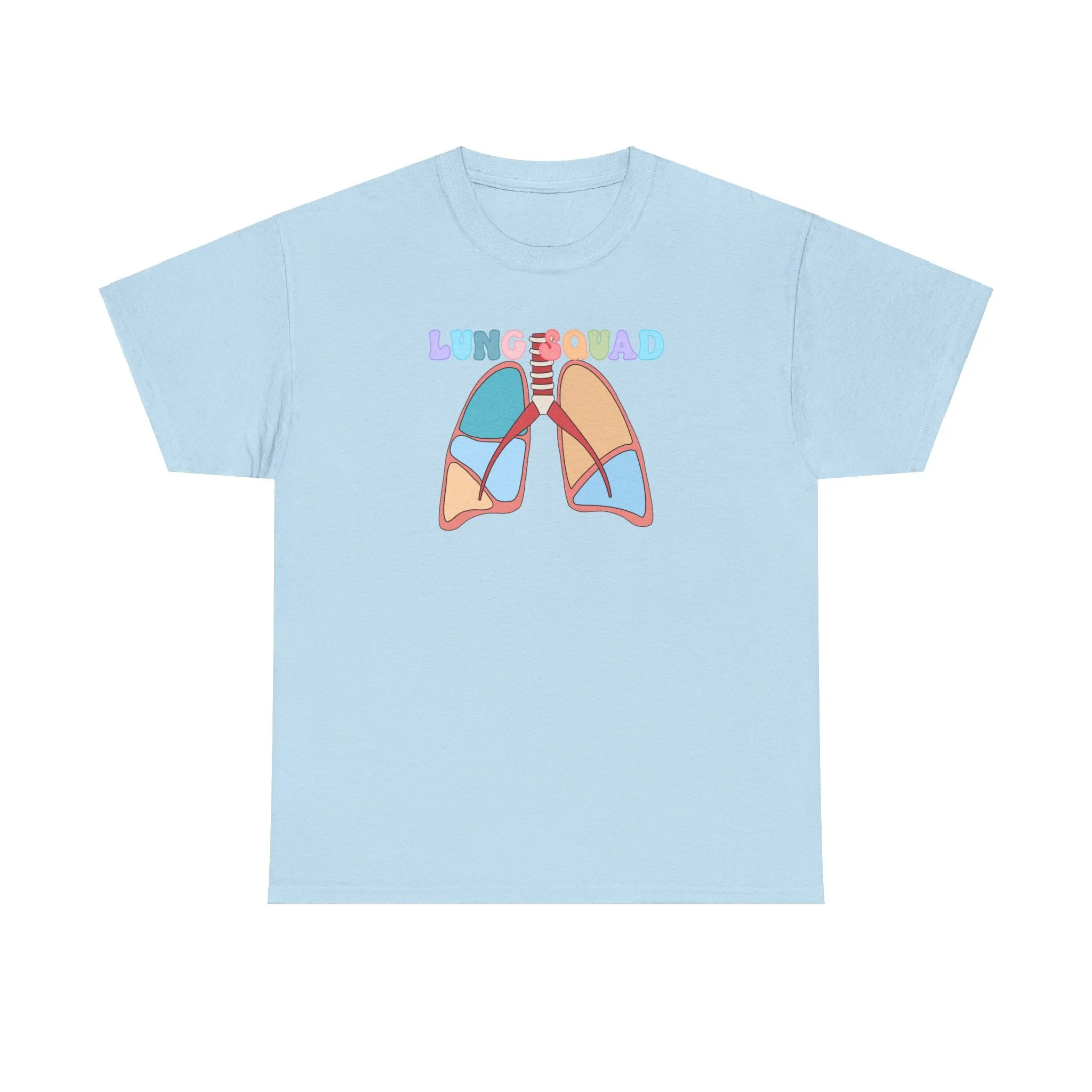 Lung Squad, Anatomical Lungs Shirt, Respiratory Therapy Unisex Heavy Cotton Tee