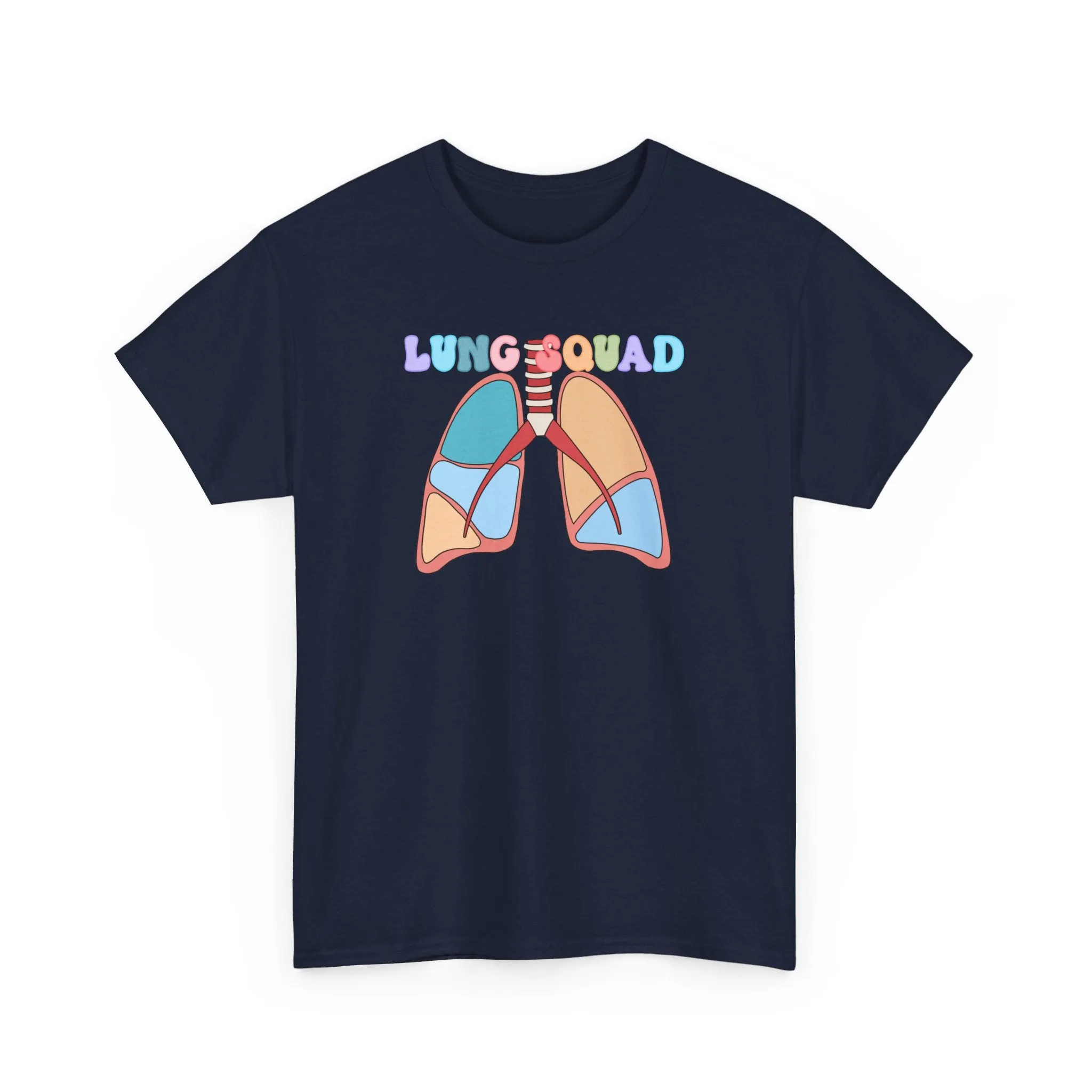 Lung Squad, Anatomical Lungs Shirt, Respiratory Therapy Unisex Heavy Cotton Tee