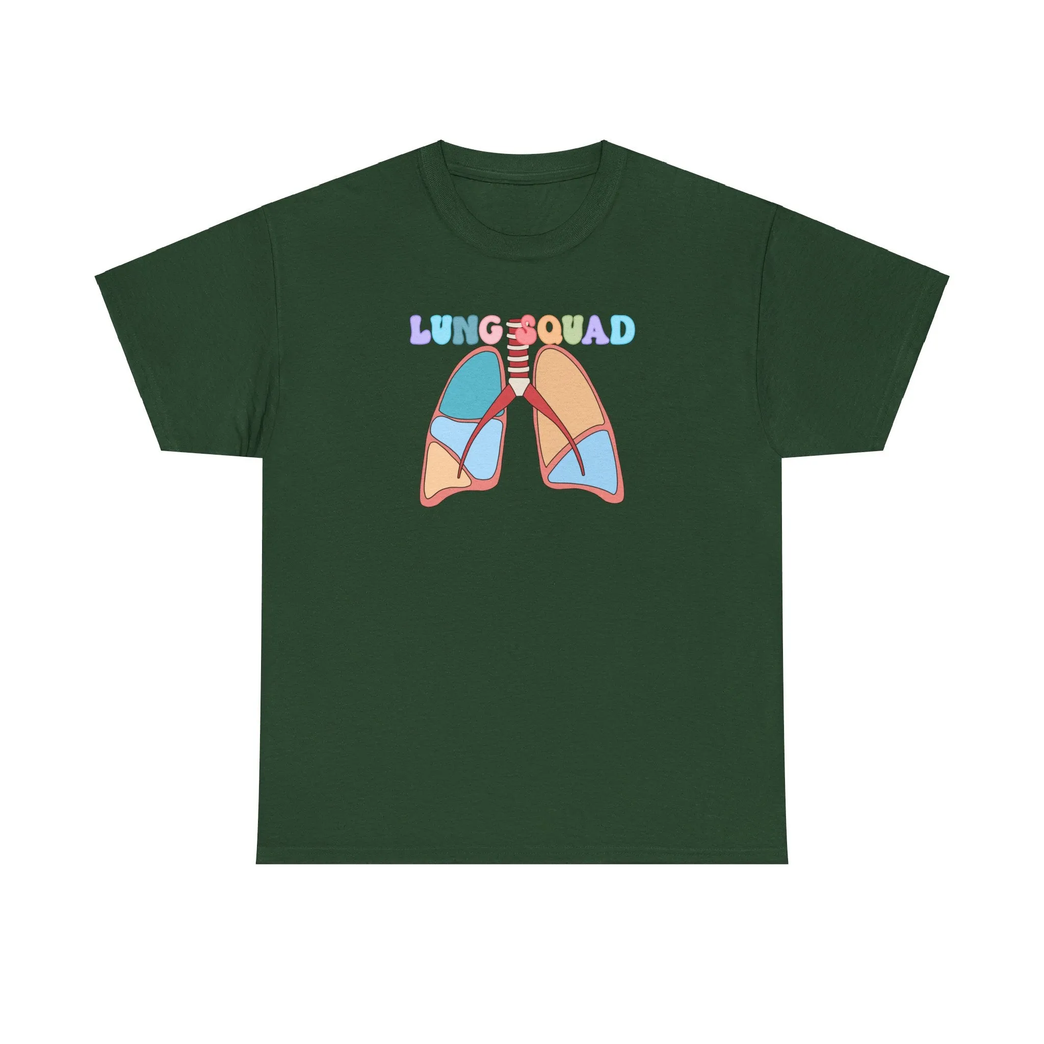 Lung Squad, Anatomical Lungs Shirt, Respiratory Therapy Unisex Heavy Cotton Tee