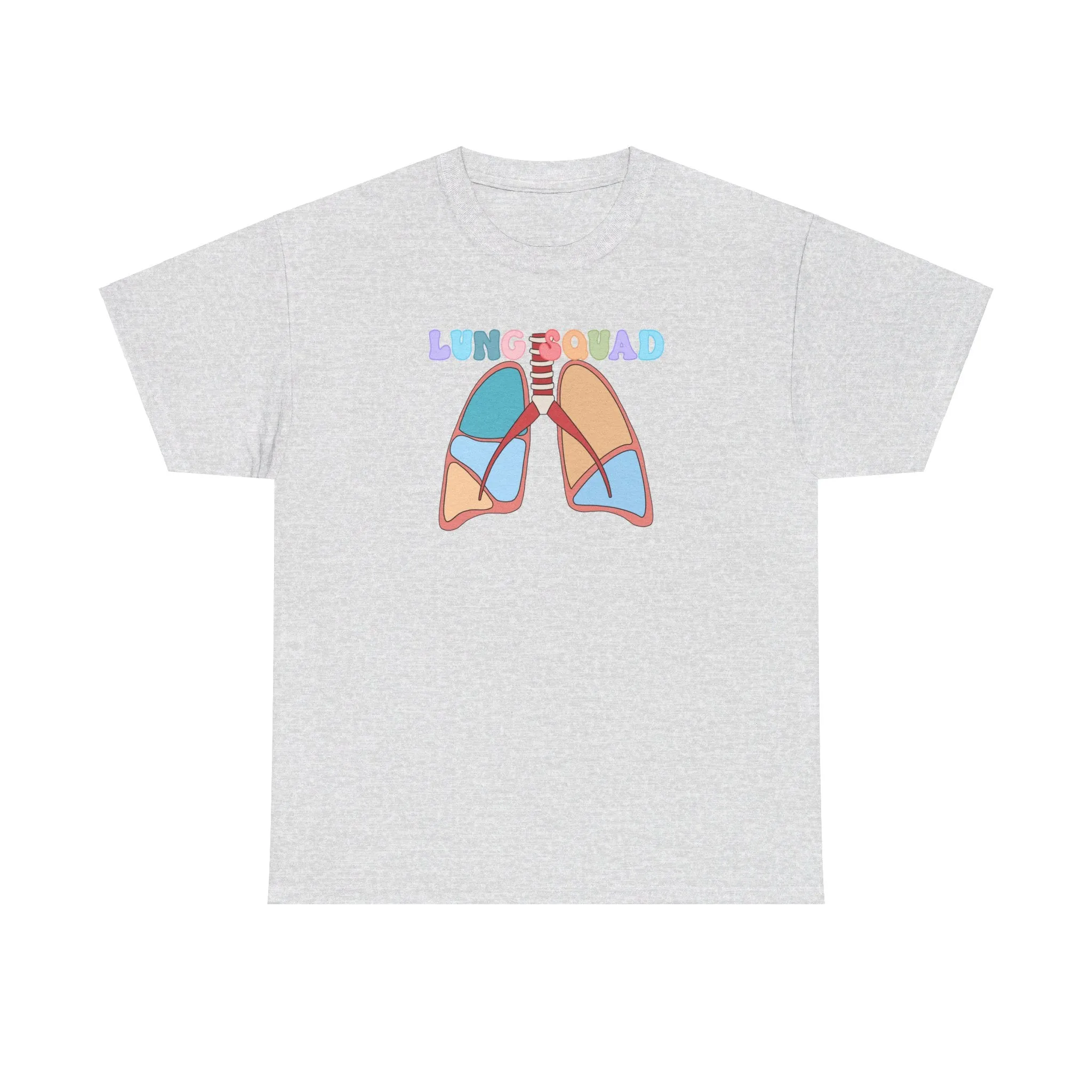 Lung Squad, Anatomical Lungs Shirt, Respiratory Therapy Unisex Heavy Cotton Tee