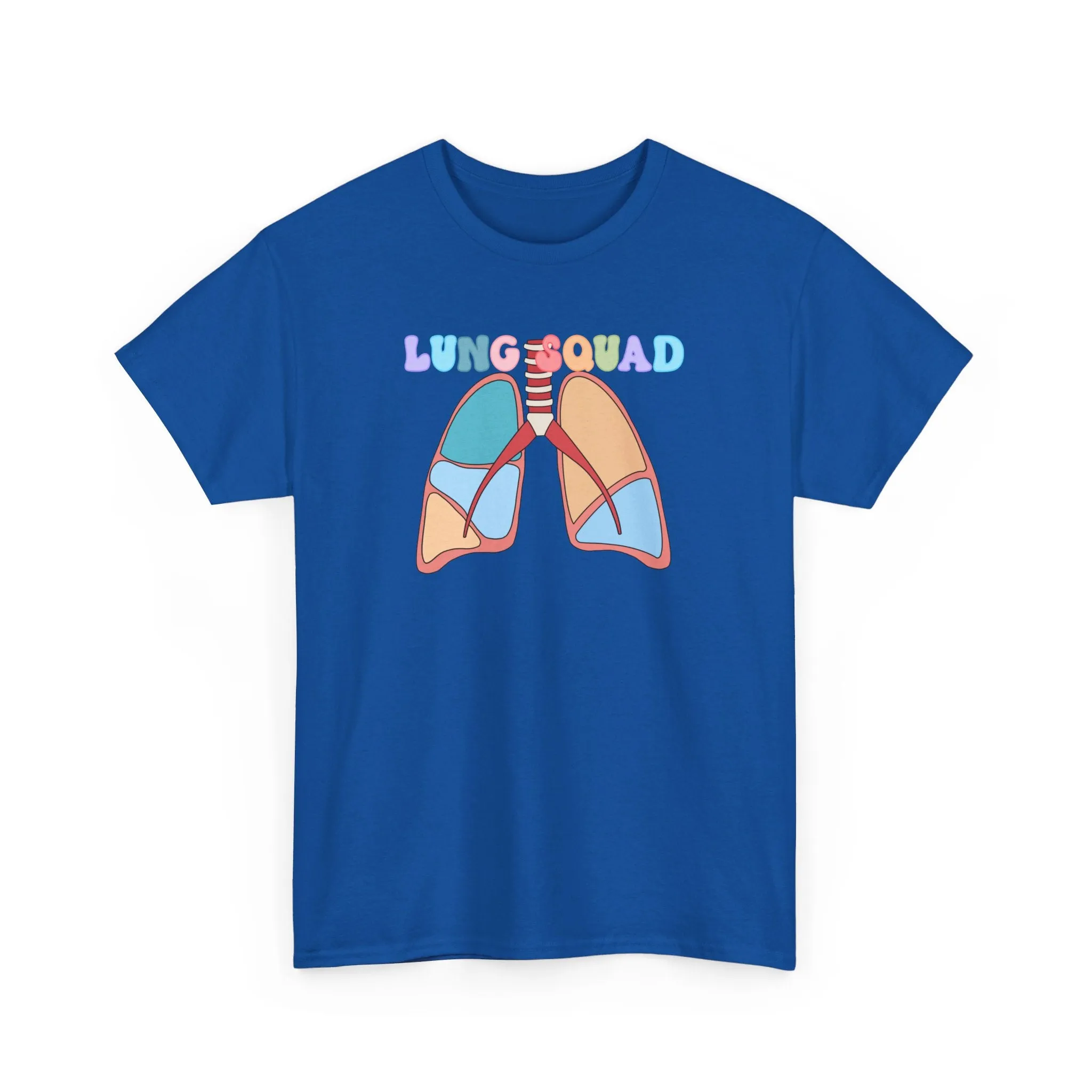Lung Squad, Anatomical Lungs Shirt, Respiratory Therapy Unisex Heavy Cotton Tee