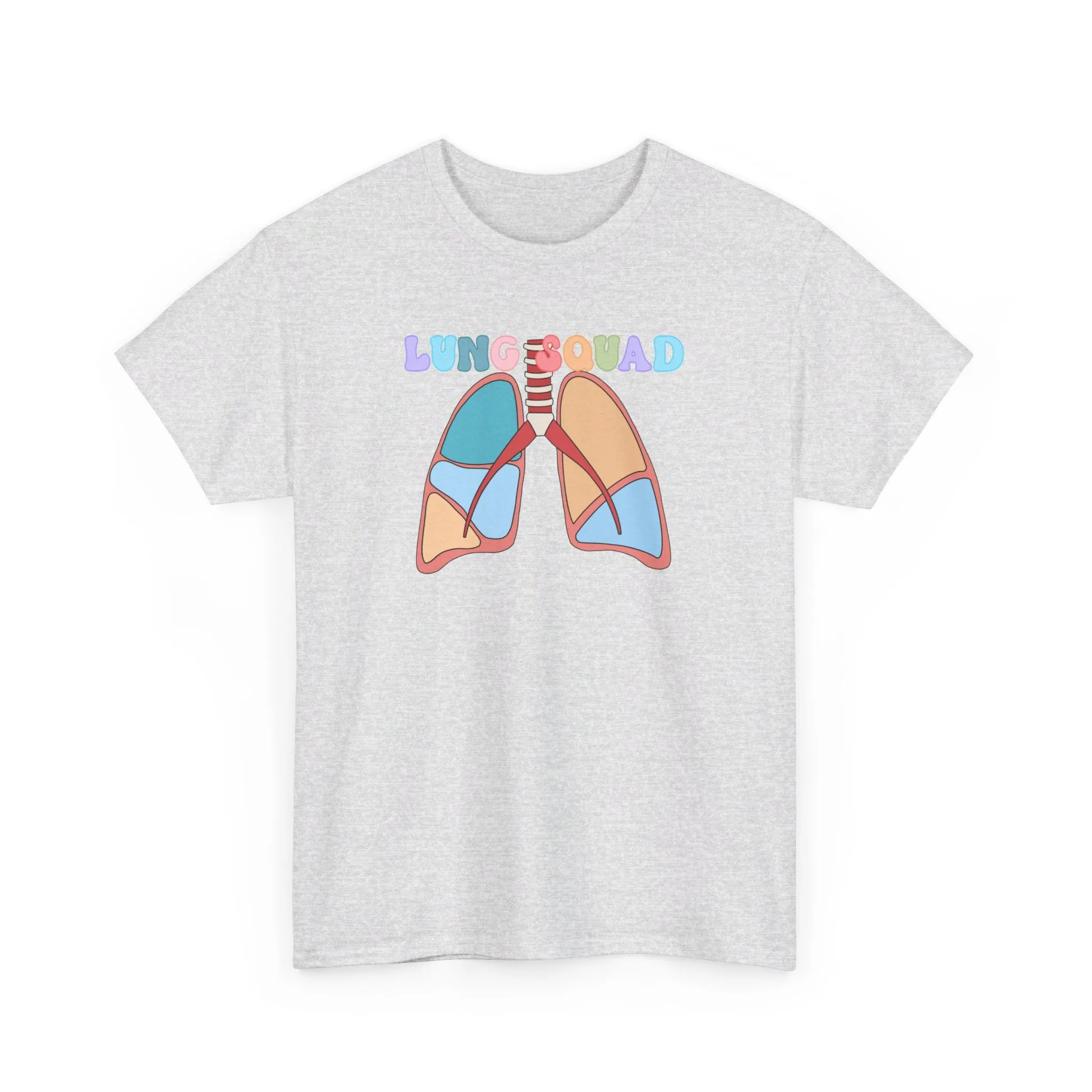 Lung Squad, Anatomical Lungs Shirt, Respiratory Therapy Unisex Heavy Cotton Tee