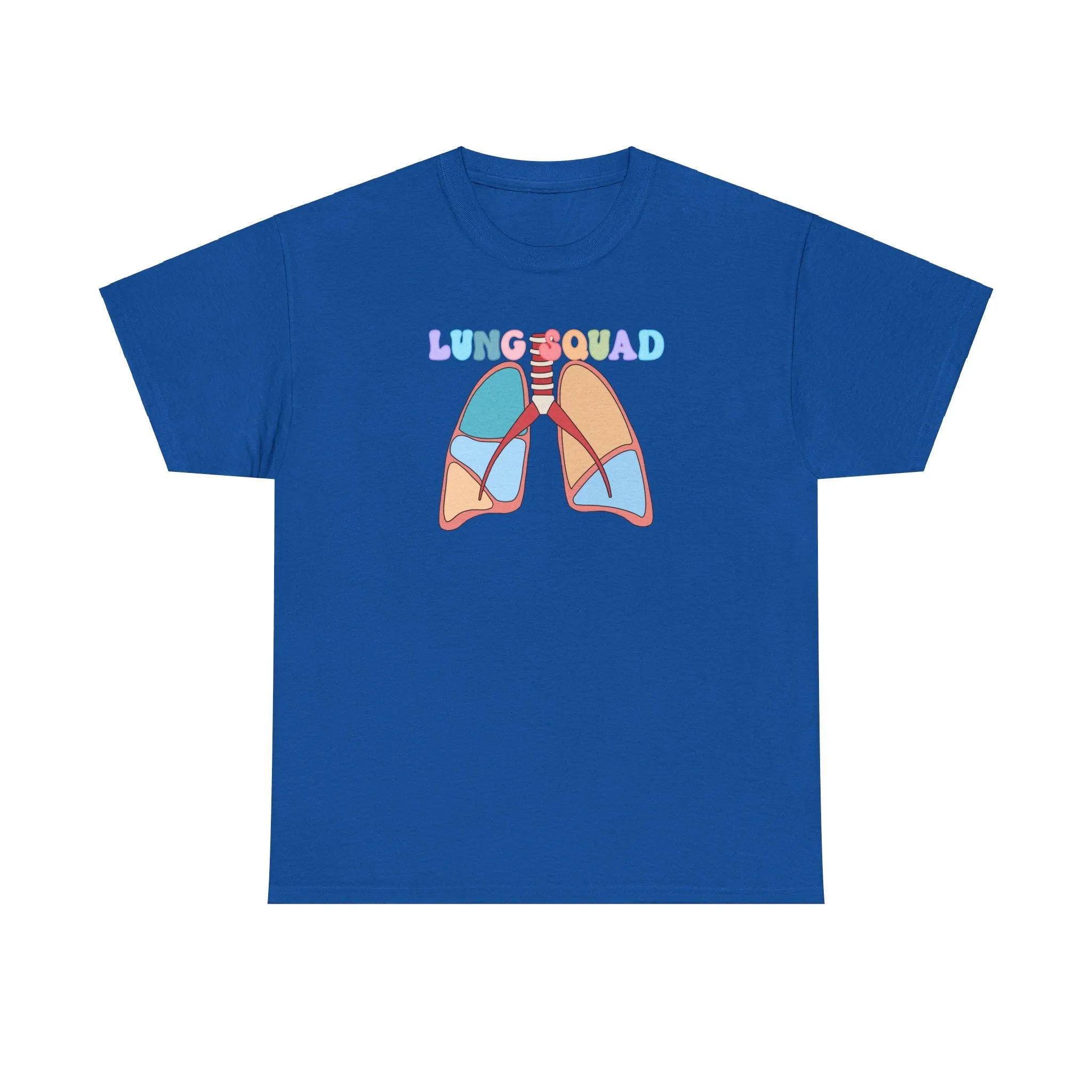 Lung Squad, Anatomical Lungs Shirt, Respiratory Therapy Unisex Heavy Cotton Tee