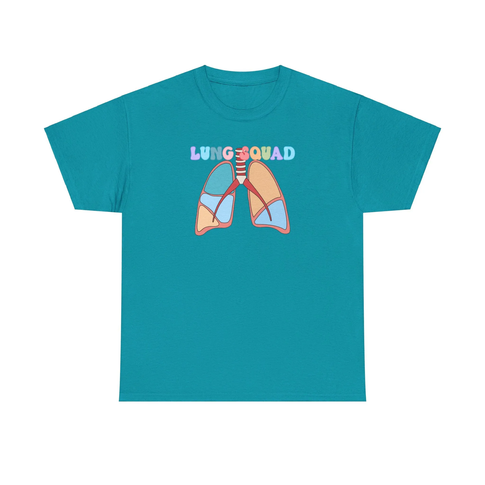 Lung Squad, Anatomical Lungs Shirt, Respiratory Therapy Unisex Heavy Cotton Tee