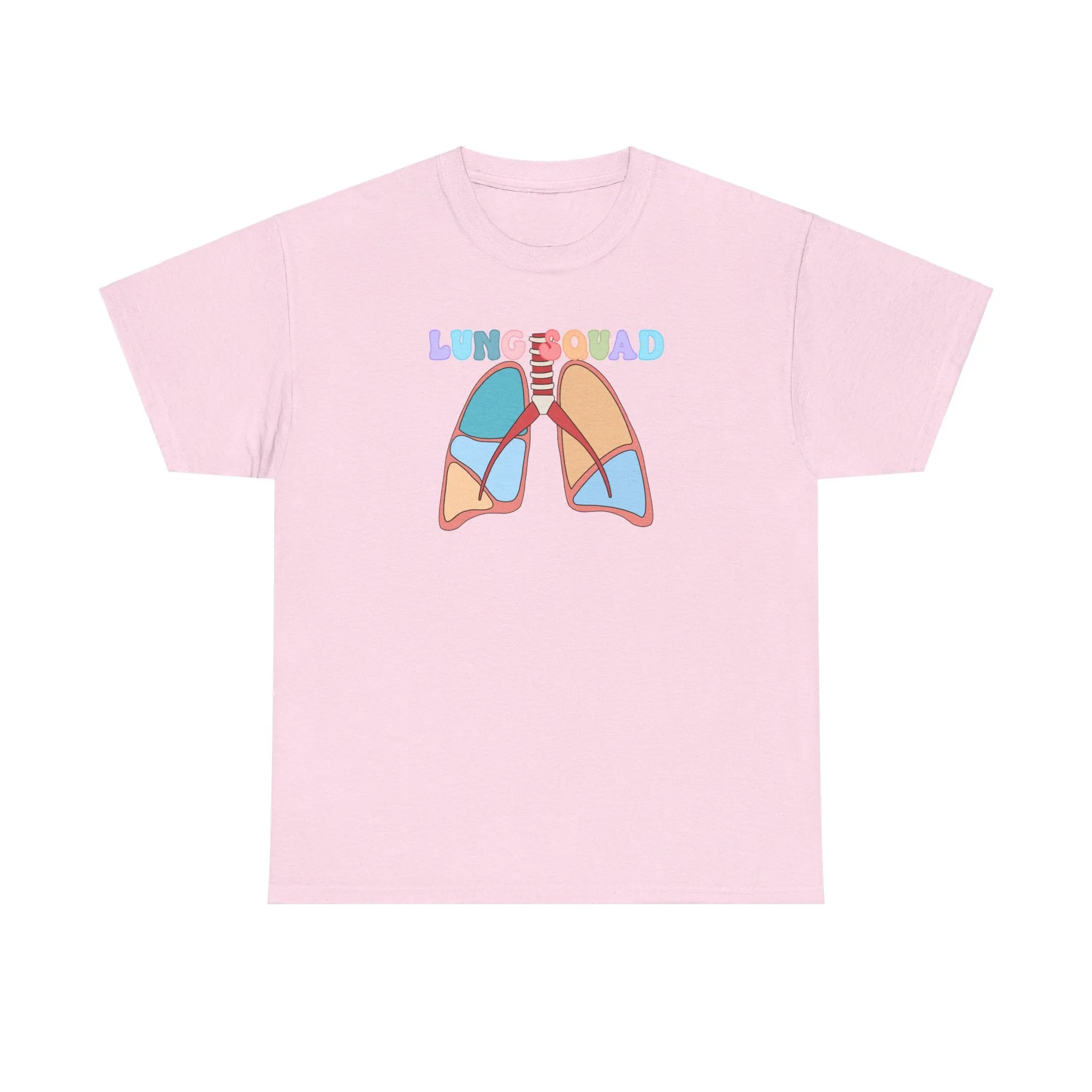 Lung Squad, Anatomical Lungs Shirt, Respiratory Therapy Unisex Heavy Cotton Tee