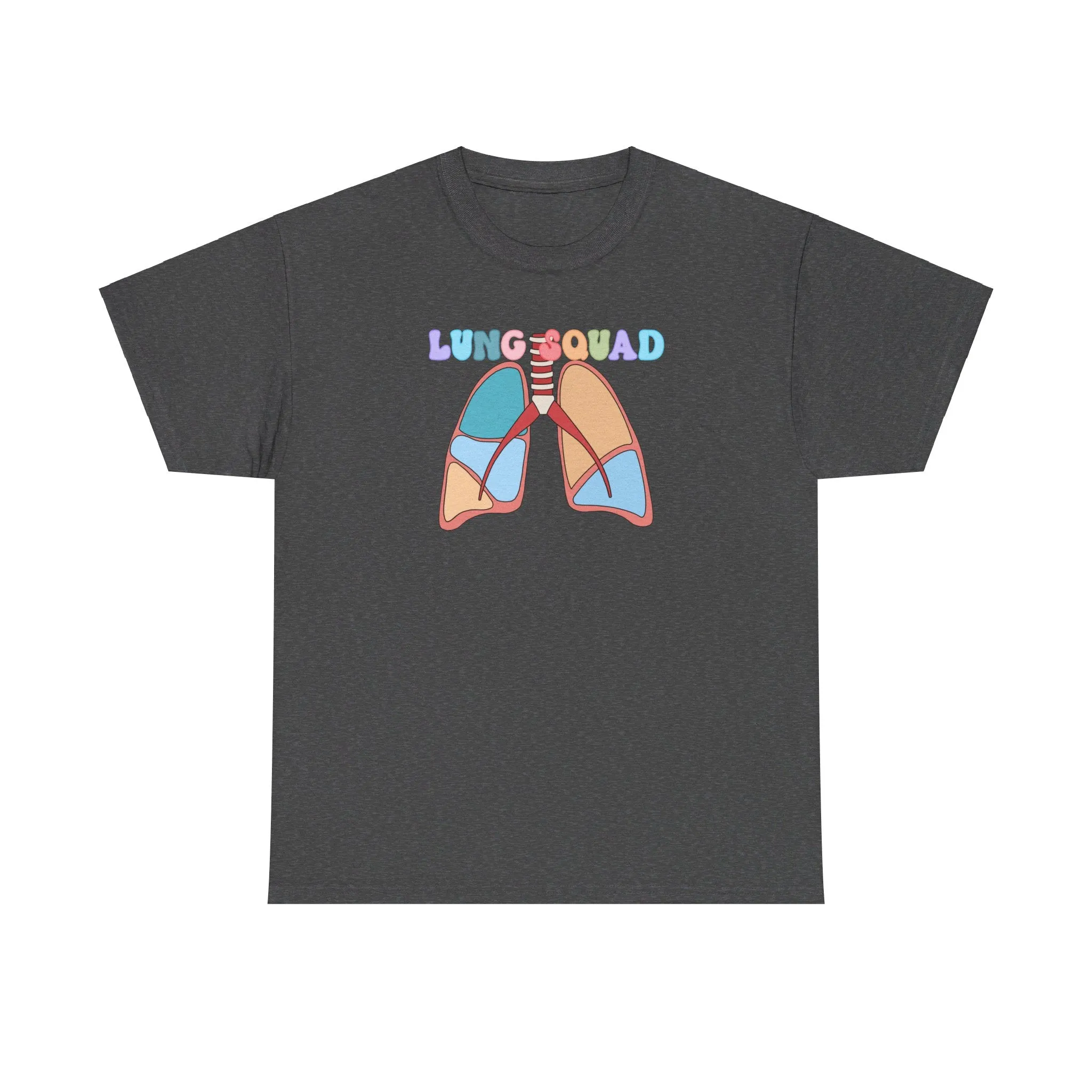 Lung Squad, Anatomical Lungs Shirt, Respiratory Therapy Unisex Heavy Cotton Tee