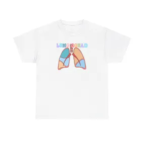 Lung Squad, Anatomical Lungs Shirt, Respiratory Therapy Unisex Heavy Cotton Tee