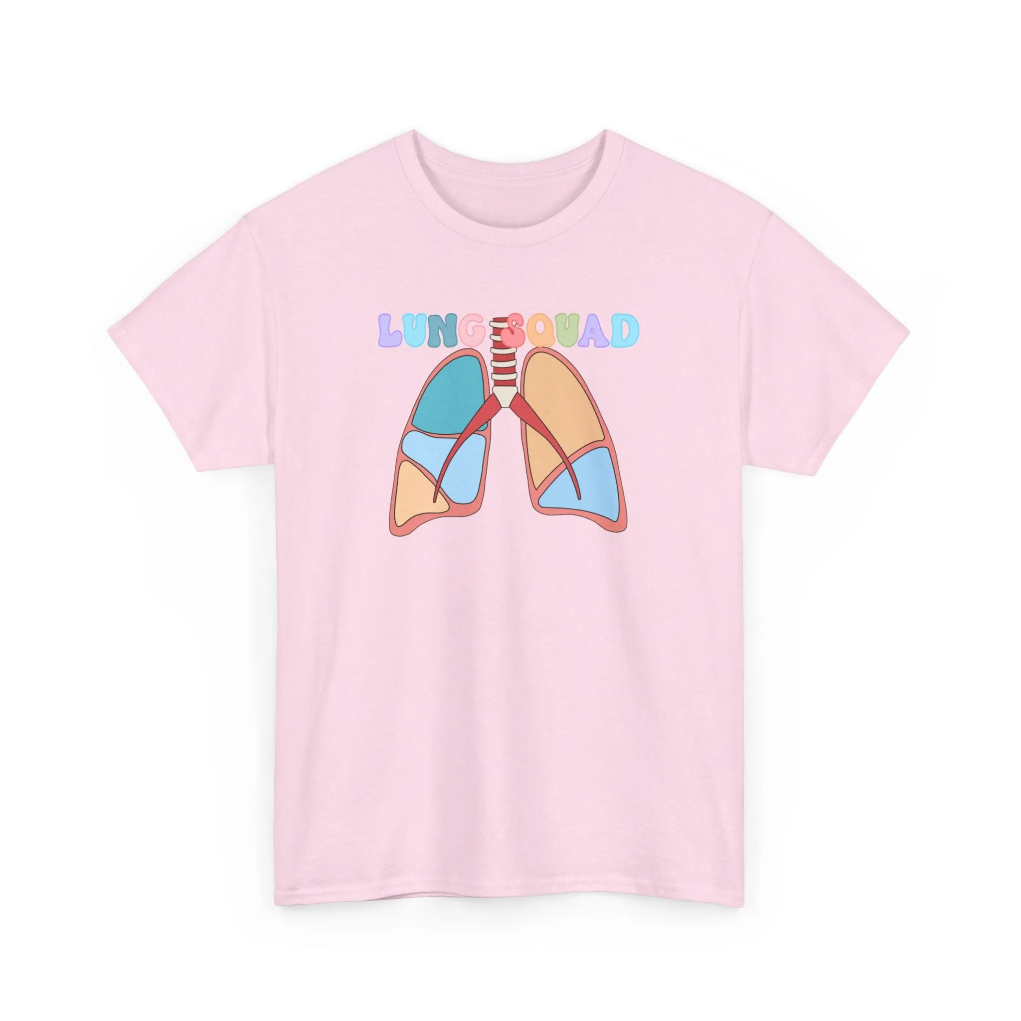 Lung Squad, Anatomical Lungs Shirt, Respiratory Therapy Unisex Heavy Cotton Tee