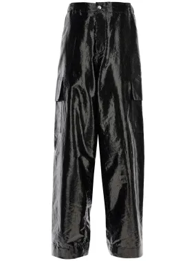 Macramé Silk Cargo Pants