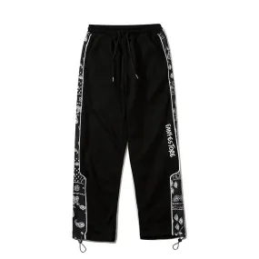 Man Fall Outfits Cargo Pants Casual Pants Men's Loose Drawstring Sports Pants Straight Ankle Tied Overalls
