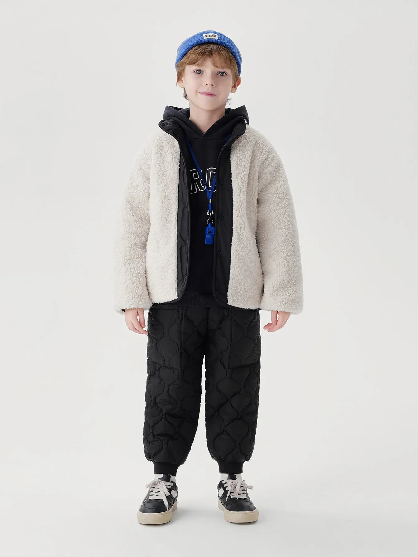 MARC & JANIE Boys Loose Gourd Quilted Down Drawstring Pants 240922