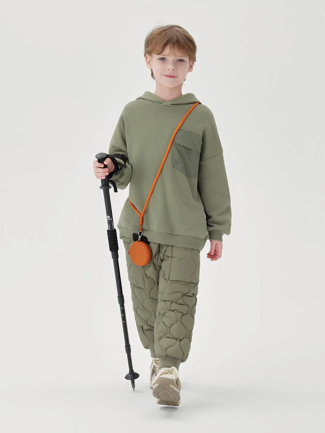 MARC & JANIE Boys Loose Gourd Quilted Down Drawstring Pants 240922