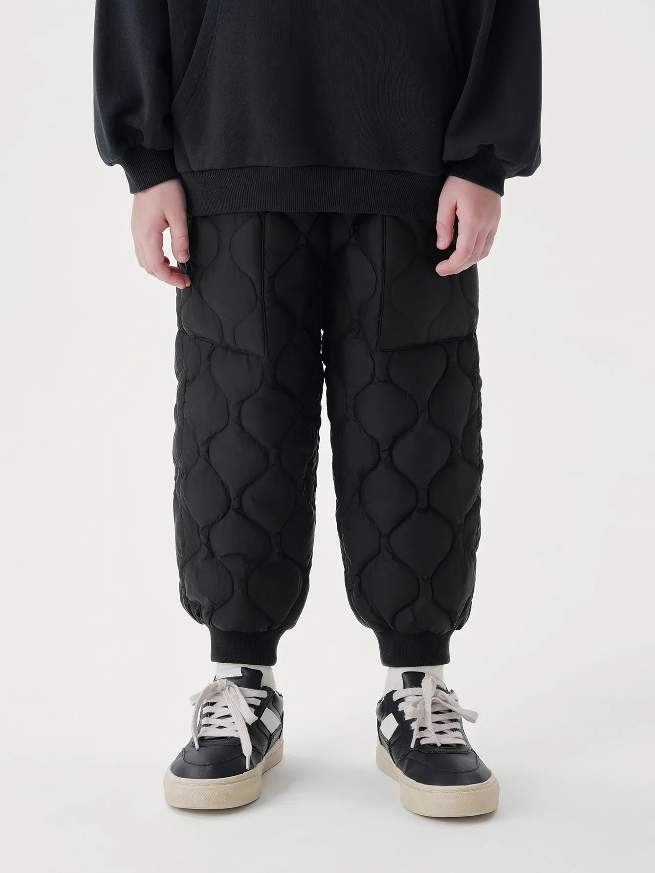 MARC & JANIE Boys Loose Gourd Quilted Down Drawstring Pants 240922
