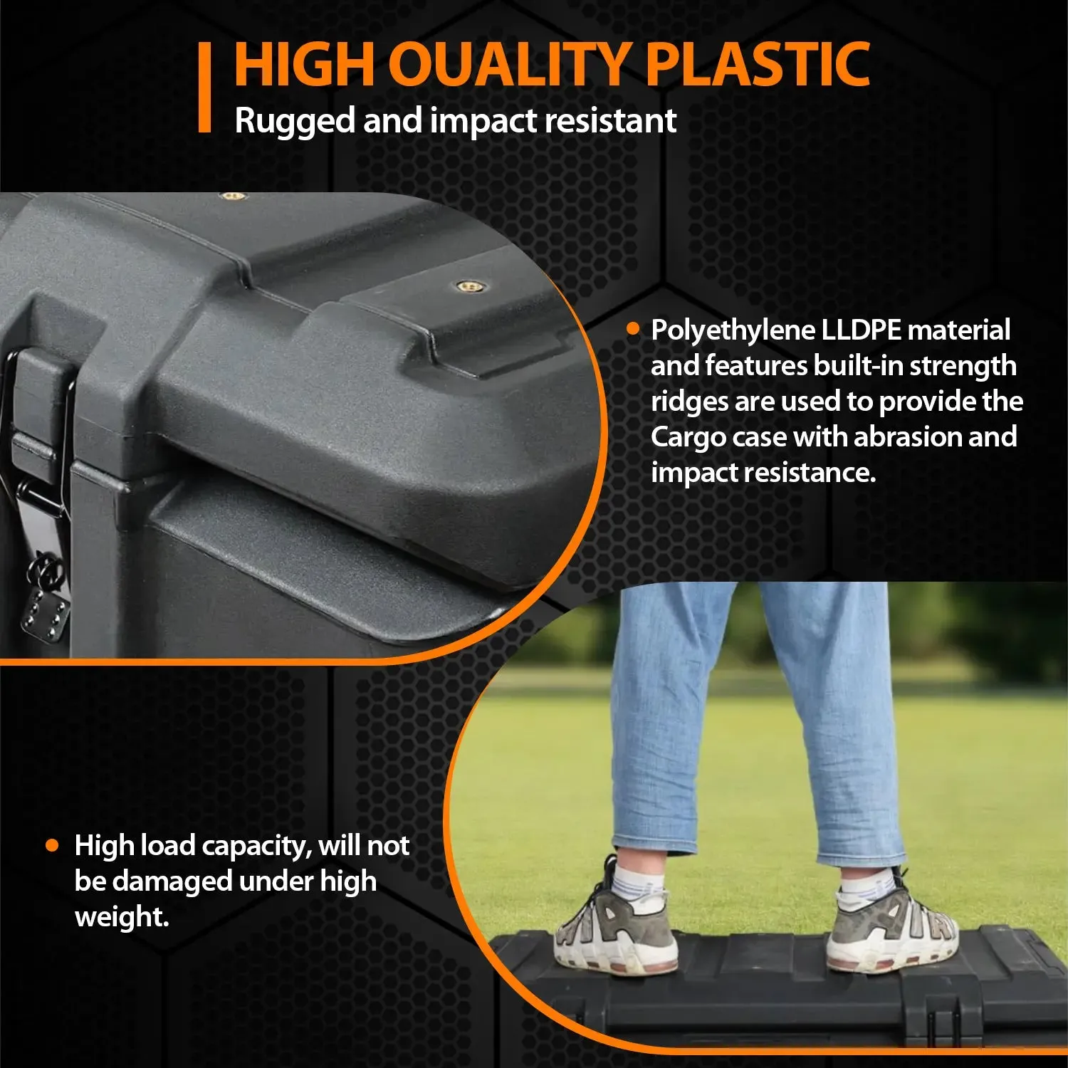 MELIPRON MGS Cargo Case with Molle Panels and Travel Assist Tires