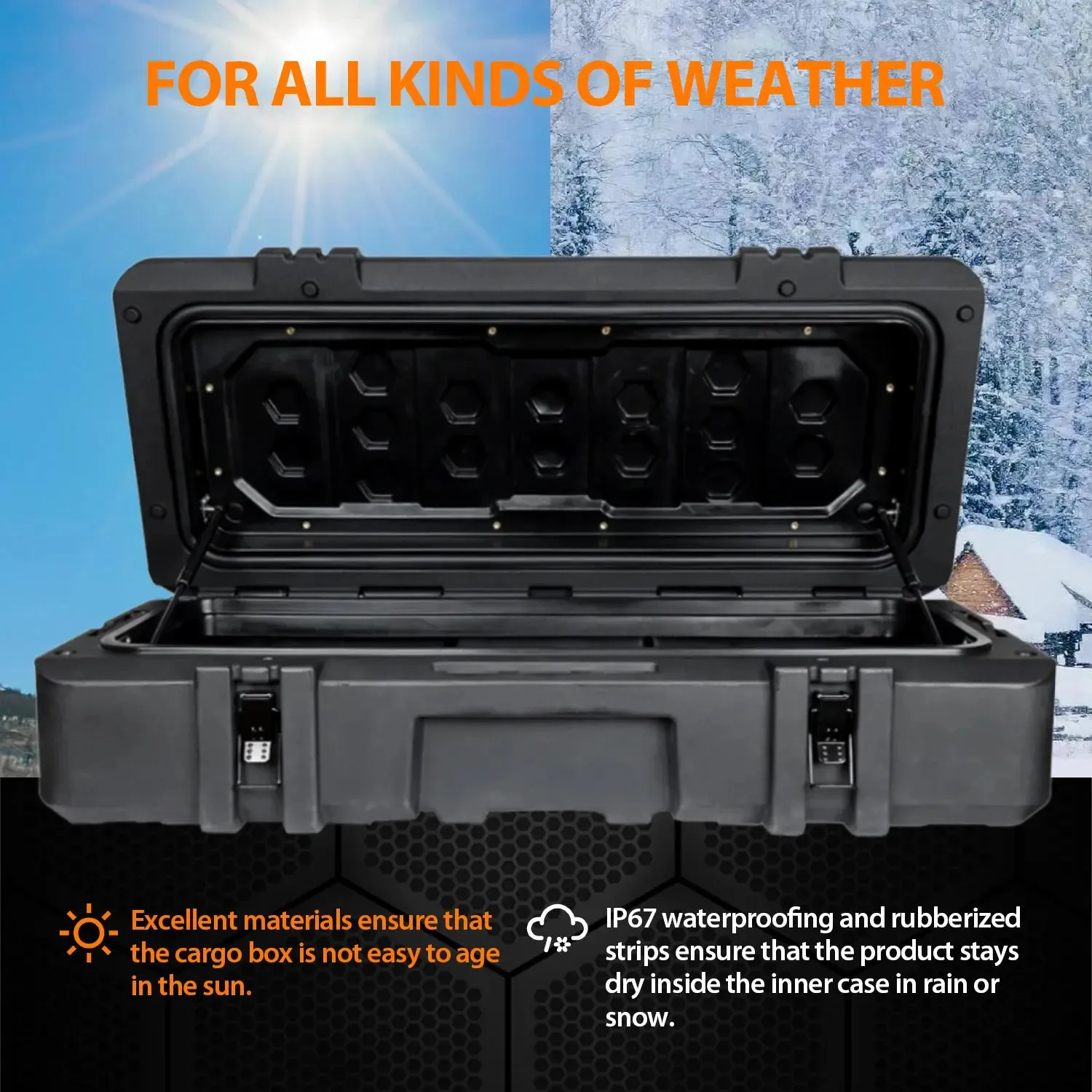 MELIPRON MGS Cargo Case with Molle Panels and Travel Assist Tires