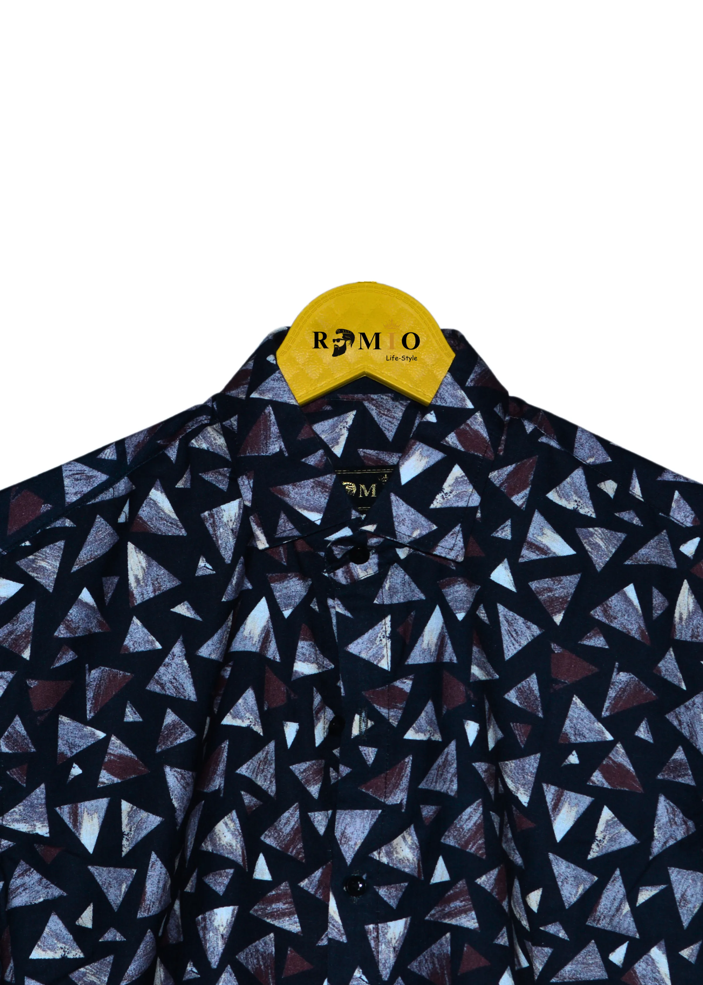 Men Opaque Printed Casual Half Sleev Shirt (f13)