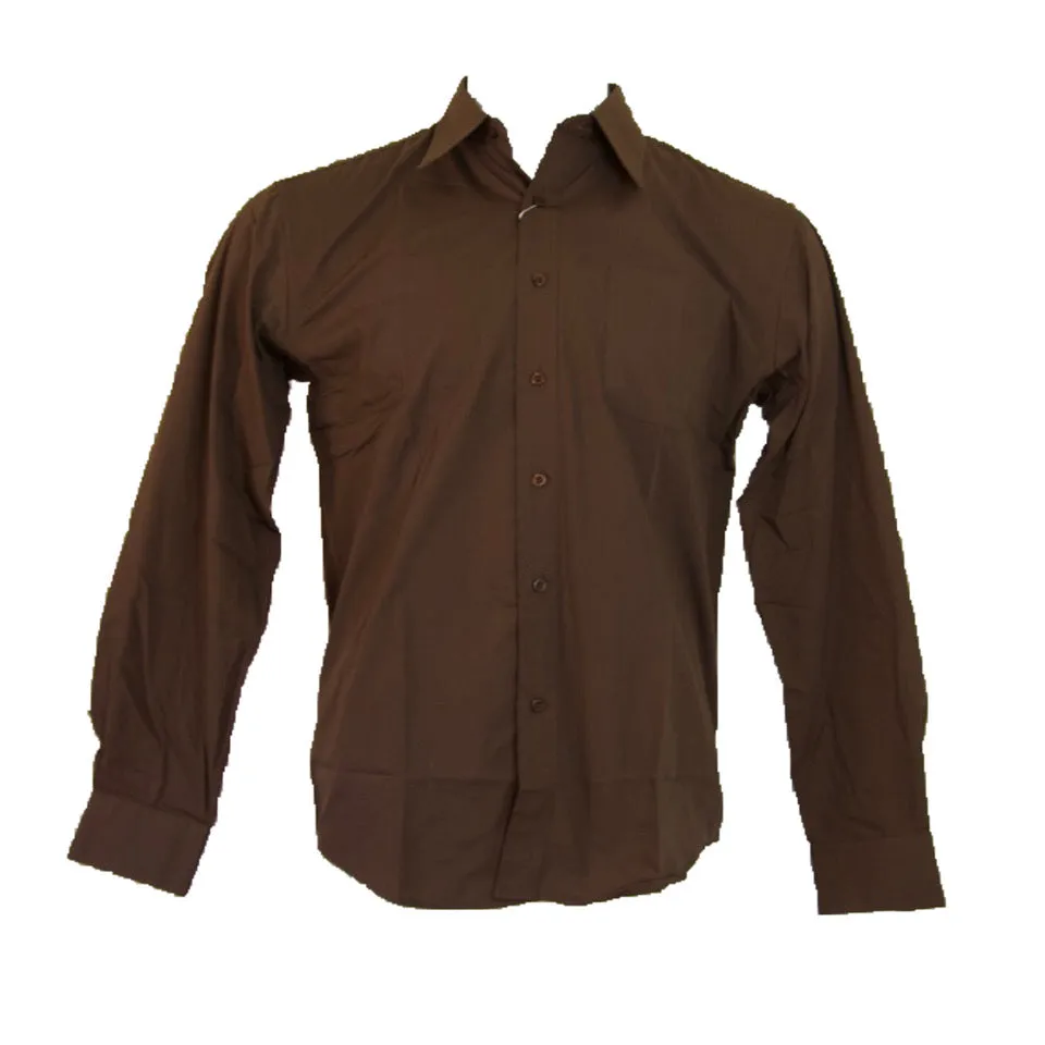 Men's Long Sleeve Shirt Classic Fit Formal Button Up Collared Dress Shirt