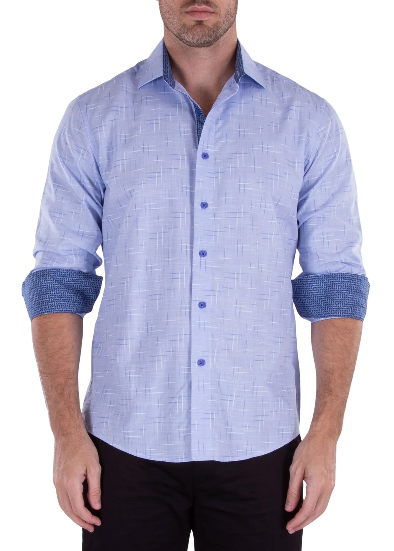 MEN'S LONG SLEEVES PINK SHIRT | MODERN FIT EUROPEAN DESIGN | 222243