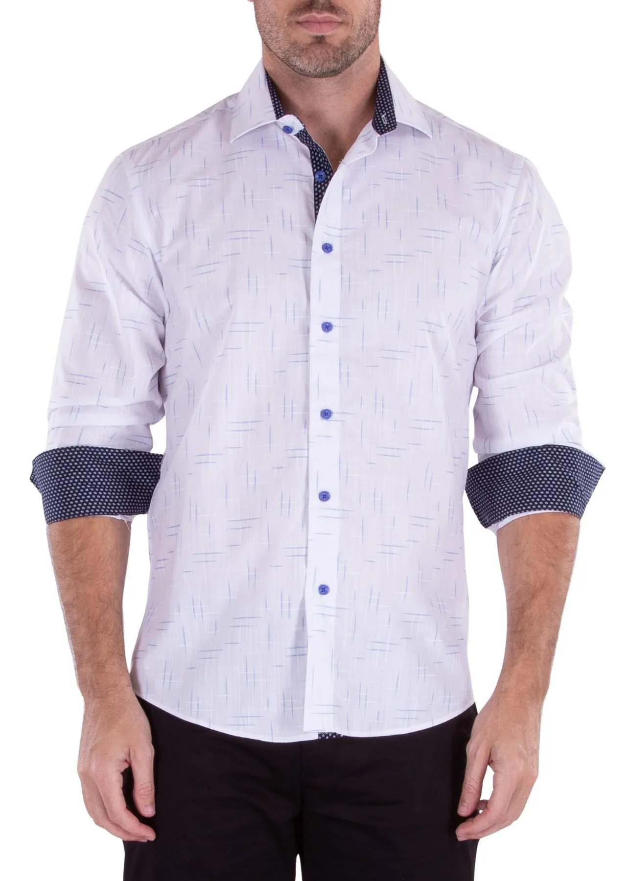 MEN'S LONG SLEEVES PINK SHIRT | MODERN FIT EUROPEAN DESIGN | 222243