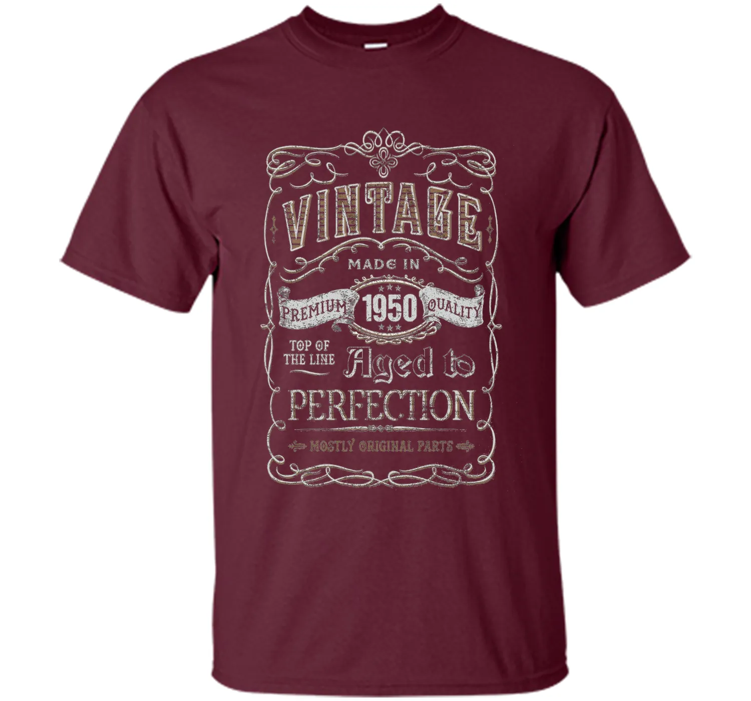 Men's Vintage Made In 1950 - 66th Birthday Gift T-Shirt