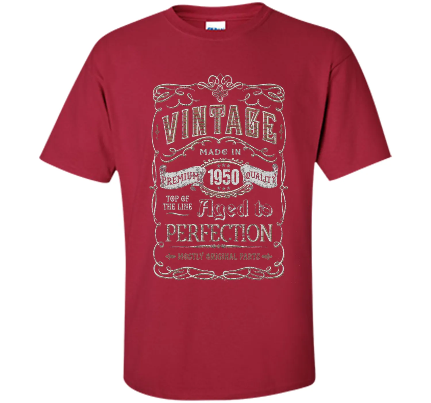 Men's Vintage Made In 1950 - 66th Birthday Gift T-Shirt