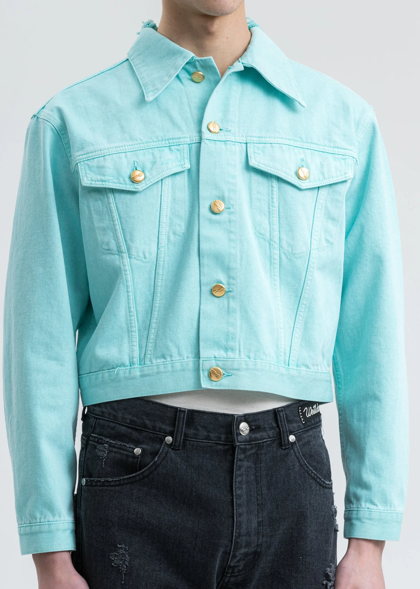 Mint Basic Short Denim Jacket