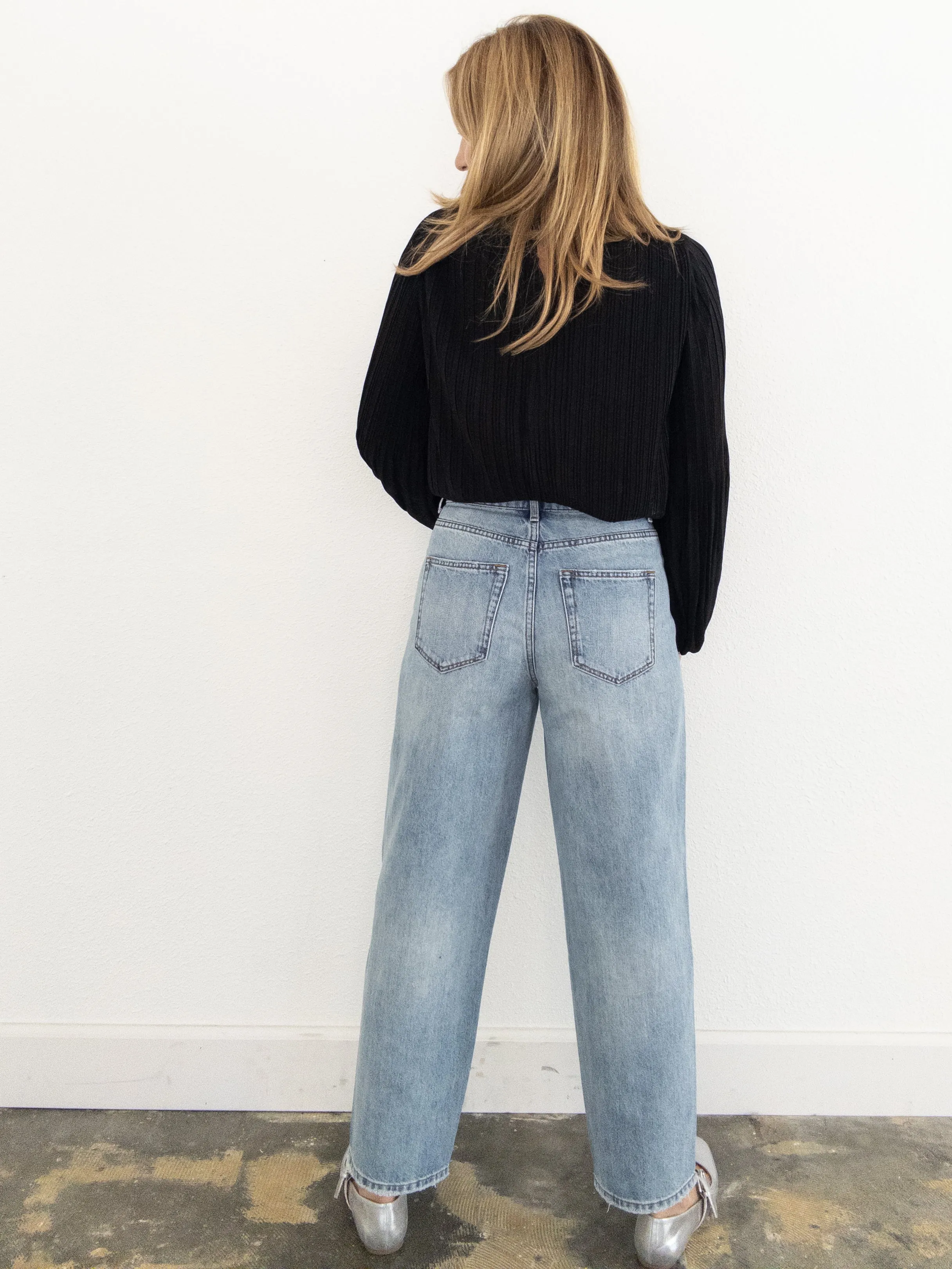 Move Along Barrel Denim Pants